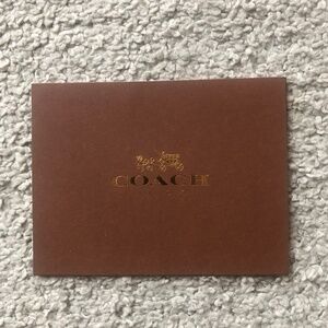 Authentic Coach Envelope.Recipe envelope.I have one more for sale.